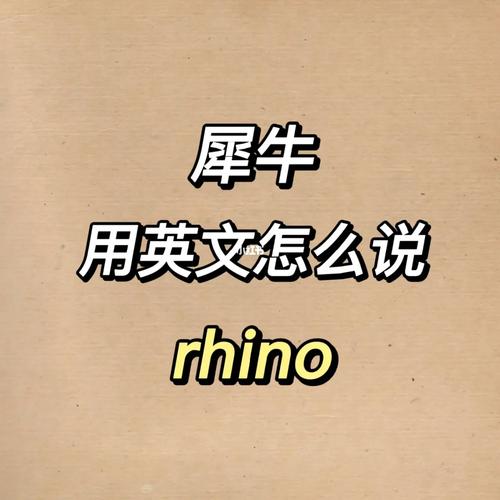 rhinoceros 犀牛 的复数形式是什么